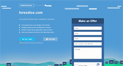 Desktop Screenshot of forexdice.com